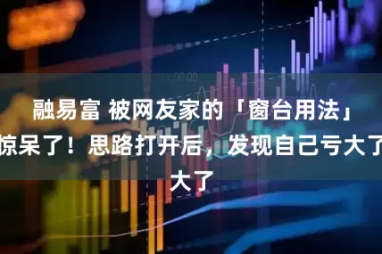融易富 被网友家的「窗台用法」惊呆了！思路打开后，发现自己亏大了